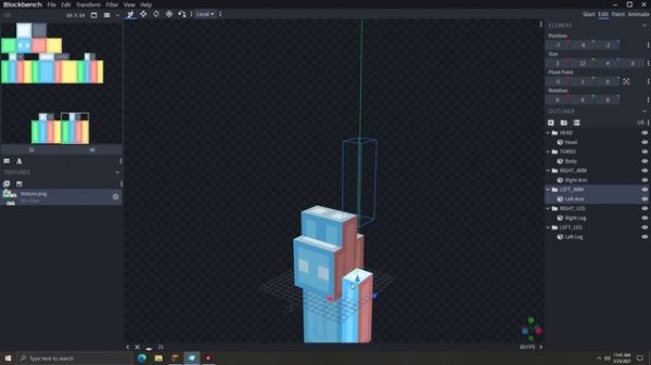 Minecraft | Exploded model | Figura Mod