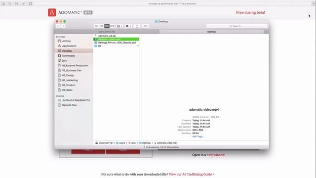 Adomatic converting a PSD file to engaging HTML5 and Video смотреть онлайн
