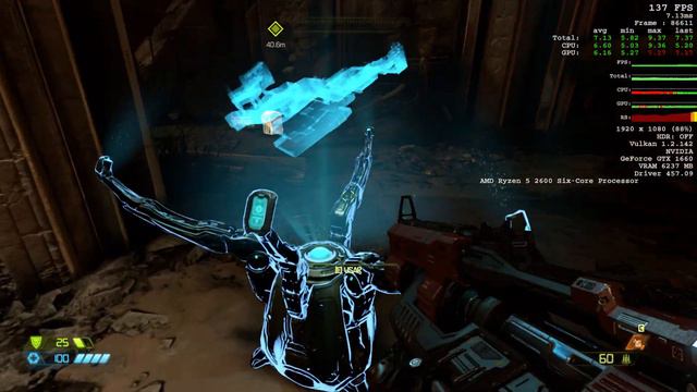 Doom Eternal: Dynamic Resolution - Ryzen 5 2600, GTX 1660. смотреть онлайн