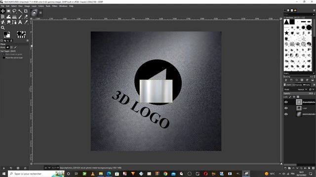 How to Design 3D Logo from the scratch in Gimp (Photoshop Alternative) смотреть онлайн