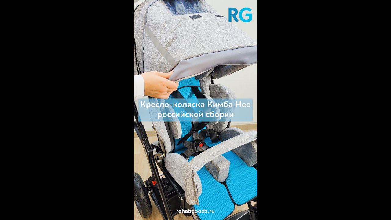 Кресло-коляска прогулочная для детей ДЦП Кимба Нео РФ смотреть онлайн