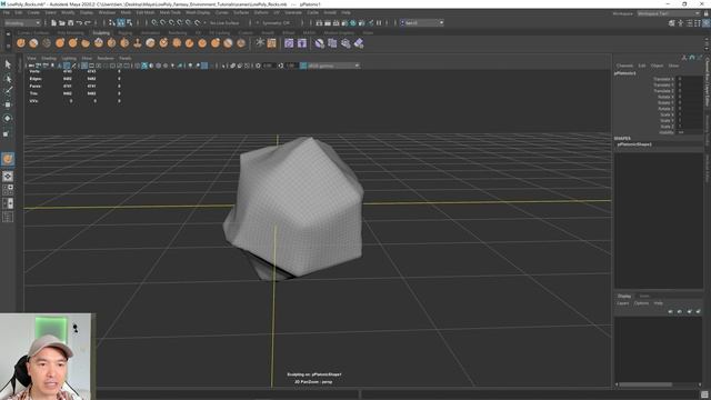 Model Low Poly Rocks In Maya | Simple Rocks and Stones смотреть онлайн