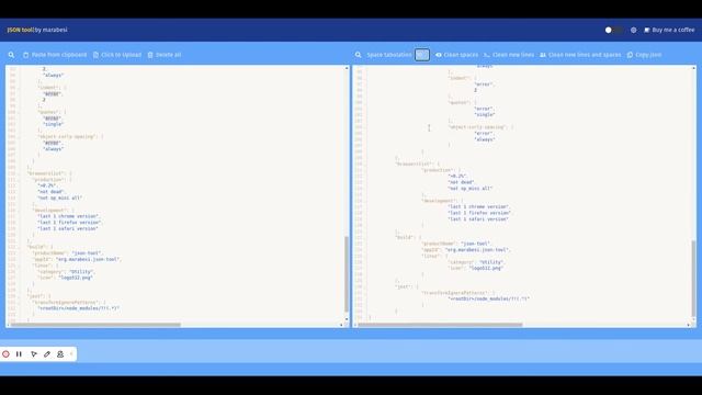 JSON tool - quick format json content with a click of a button смотреть онлайн