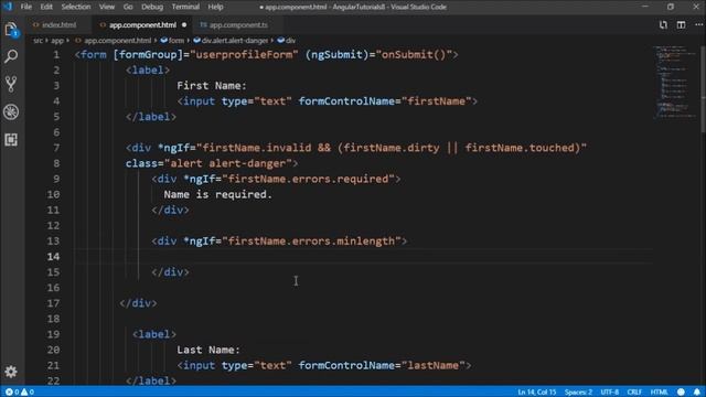 ANGULAR 15 INBUILT VALIDATORS IN REACTIVE FORMS смотреть онлайн