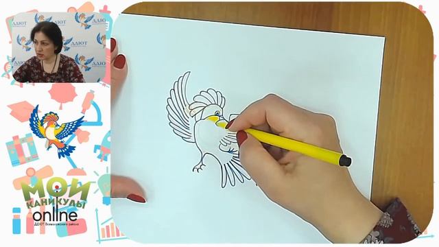 Рисуем птичек. смотреть онлайн
