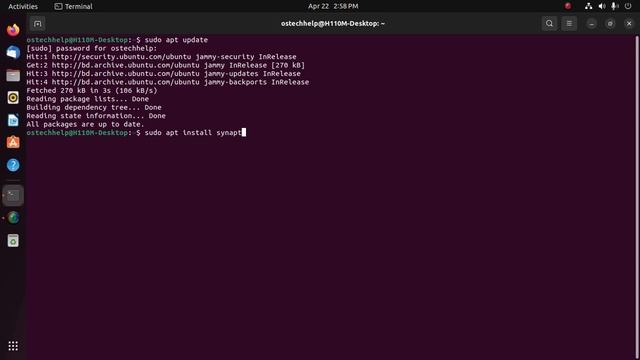 How to install synaptic package manager on Ubuntu 22.04 LTS смотреть онлайн