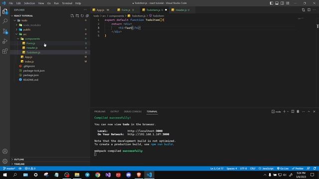 (Part D) Todo App in React (Nepali) | Todo Item Component смотреть онлайн
