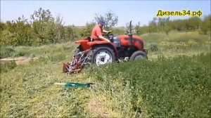 Сегментная косилка на минитрактор