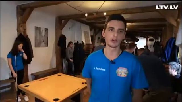 Настольная игра новус - novuss table game. Русское вещание LTV7 "Жизнь в городе" #13 23.10.2018 смотреть онлайн