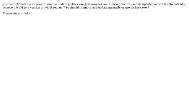 Jucheck.exe java update,use it or remove old version manually ? смотреть онлайн