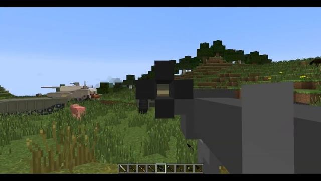 Minecraft Flan's Mod Showcase: Modern Weapon Pack 4.6.3-4.7.0 [Added Modern Tanks And Jet And More!