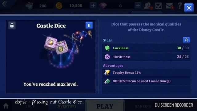 Castle Dice Maxed During the Level Up Dice Event in Disney Magical Dice смотреть онлайн