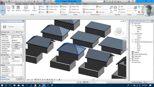 #11 | Roof By Footprint | How to make Roof in Revit architectre [Deepak Verma] смотреть онлайн