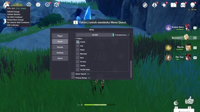 Cheat Genshin impact v4.5‼️ || All Work 💯% || Minty 4.5 смотреть онлайн
