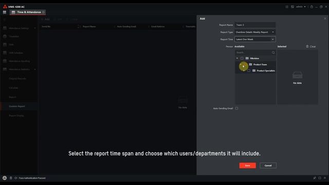 How To Send Time And Attendance Reports Automatically On Email In IVMS 4200 AC