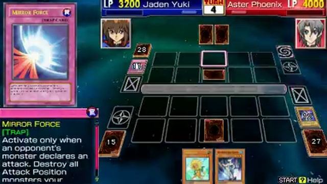 yugioh gx tag force 3 English gameplay jaden vs aster смотреть онлайн