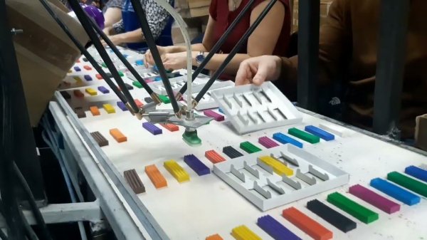 Тест укладки пластилина