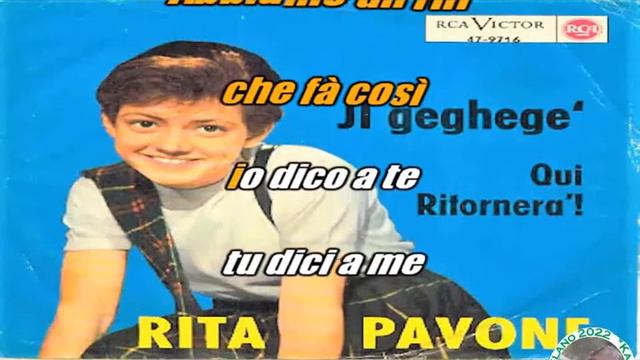 Rita Pavone Il Geghege KARAOKE FAIR USE смотреть онлайн