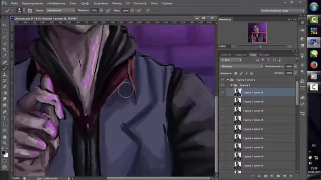 Рисуем главного персонажа Infamous: Second Son смотреть онлайн