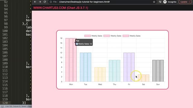How to Show Multiple Datasets in Tooltip in Chart JS смотреть онлайн