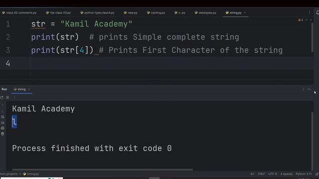 Python String Data Type with Examples (Class 13) Part 02 смотреть онлайн