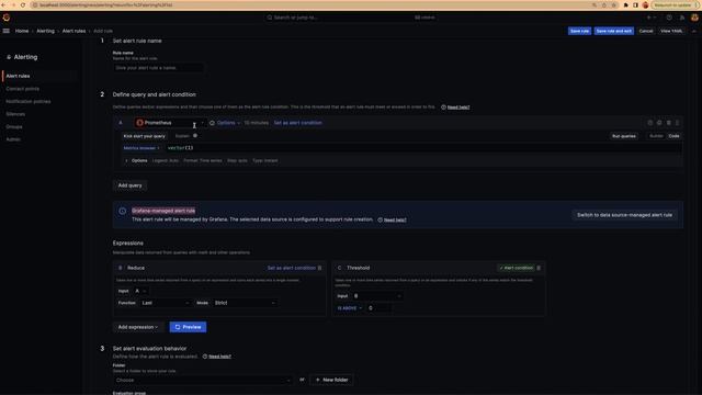 How to create an alert rule in Grafana 10.1 смотреть онлайн