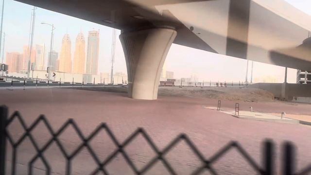 Trip, from “Palm Jumeirah” station to “Al Sufouh” station, by Dubai tram // august 12, 2023 смотреть онлайн