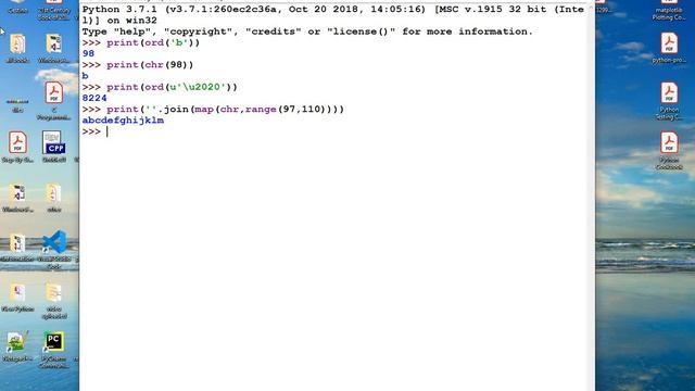 Ord and Chr Function in Python смотреть онлайн