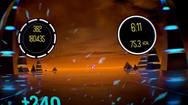 BoxVR, some game play from a custom workout. смотреть онлайн