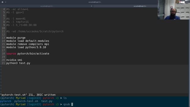 Installing PyTorch on Myriad as a normal user and doing some examples on GPUs. смотреть онлайн
