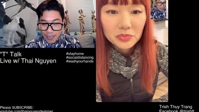 T TALK . Live với . Thai Nguyen Designer . Nhà thiết kế Thái Nguyễn . và . Ca Sĩ Trish Thuỳ Trang. смотреть онлайн