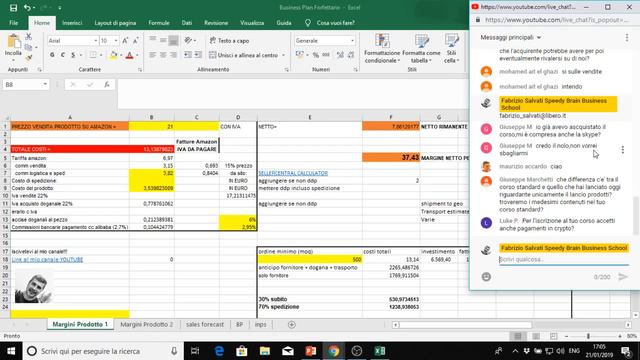 SPEEDY BRAIN AMAZON FBA ITALY LIVE | TUTORIAL MARGINI PRODOTTO FORFETTARIO | CORSO AMAZON FBA ITAL смотреть онлайн