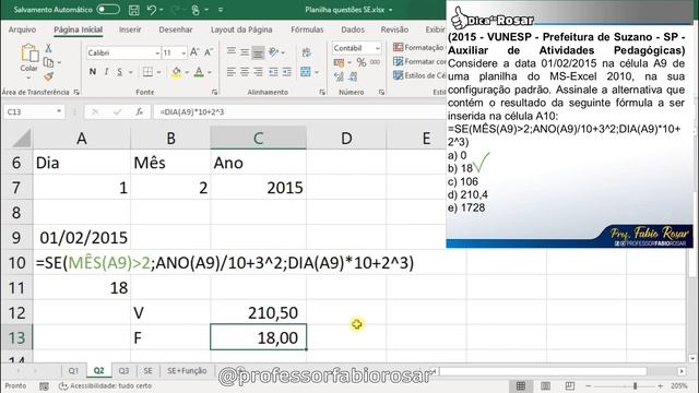 Microsoft Excel E Libreoffice Calc | Função SE E SE Aninhado