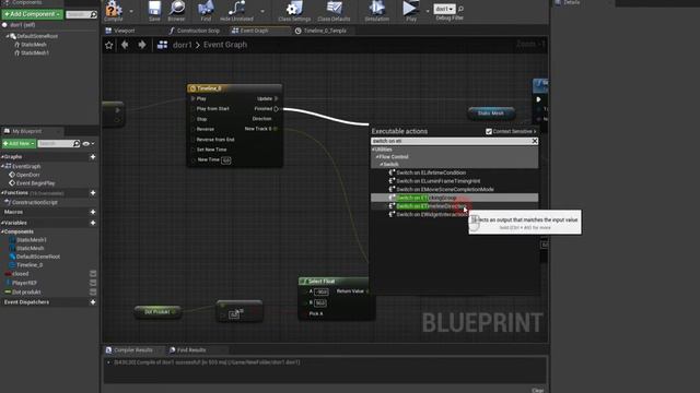 Открытие двери всегда от себя Unreal Engine 4/двери в играх Ue4