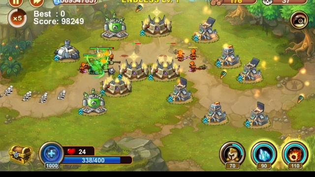 Castle TD Defense Endless Rush Hour "ALL MAX OUT" смотреть онлайн