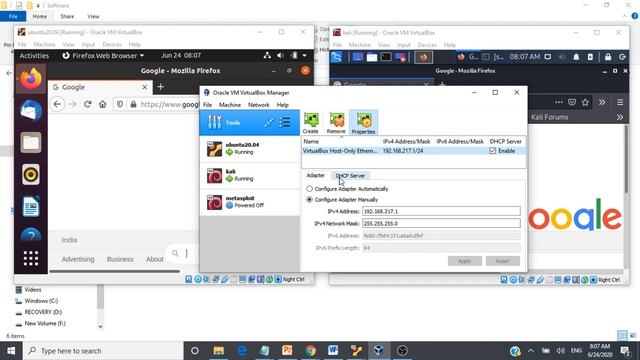 Host Only Network on VirtualBox 6.1 -Demo using Ubuntu 20.04 and Kali Linux 2020 - Cyber Security # смотреть онлайн