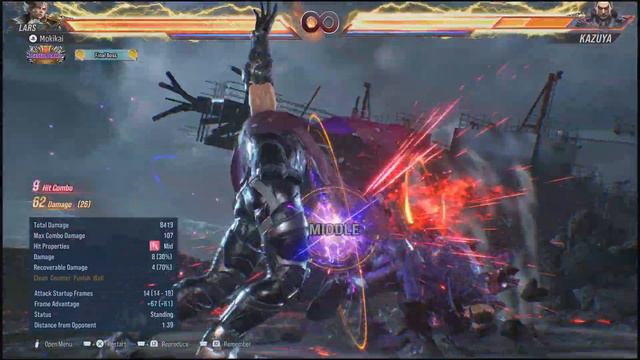 TEKKEN 8 Lars Wall Carry Combo