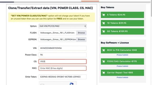 Continental Simos 18 Immo Editor & ECU Clone Tool | Transfer Extract Edit VIN CS MAC POWERCLASS смотреть онлайн