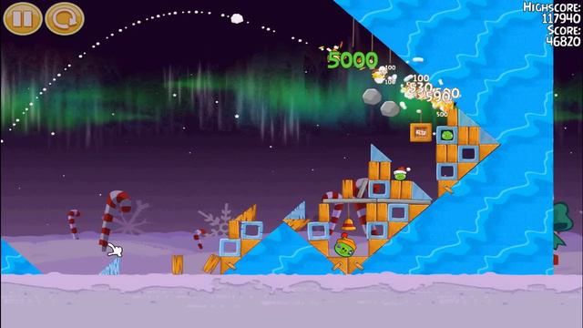 Angry Birds Seasons - Winter Wonderham - Level 1-9 / 3 stars смотреть онлайн