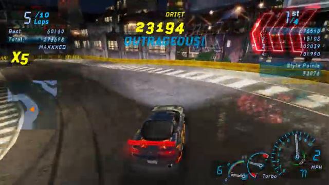Need For Speed Underground Drift track 4 смотреть онлайн