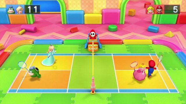 Mario Party 10 Badminton Bash Spike and Rosalina vs Peach and Mario смотреть онлайн