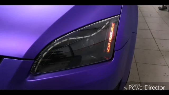 Ford focus custom headlight daylight flow dynamic turn signL by Xenon Carbon Garage смотреть онлайн