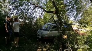 Семьей на Тойоте Таун Эйс Отдых на Можайском водохранилище.