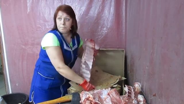 Разделка телятины.
