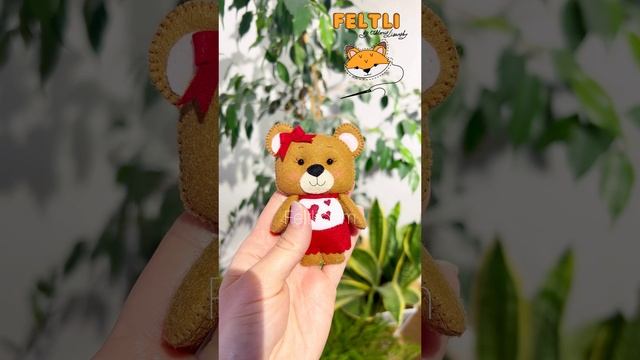 Ой, а кто это у нас такая милашка? / Игрушки из фетра / Мишка из фетра смотреть онлайн