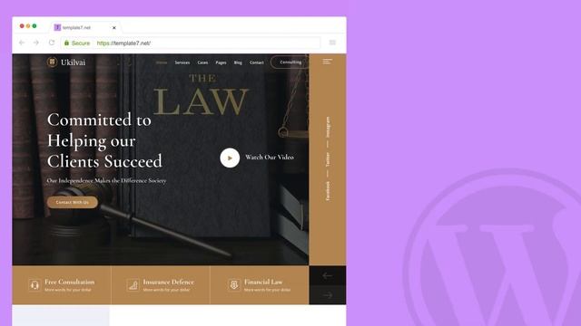 7 Best Wordpress Themes for Lawyers & Law Offices смотреть онлайн