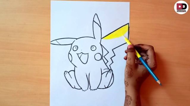 How to Draw a Pokemon || Pikachu || Colour Drawing смотреть онлайн