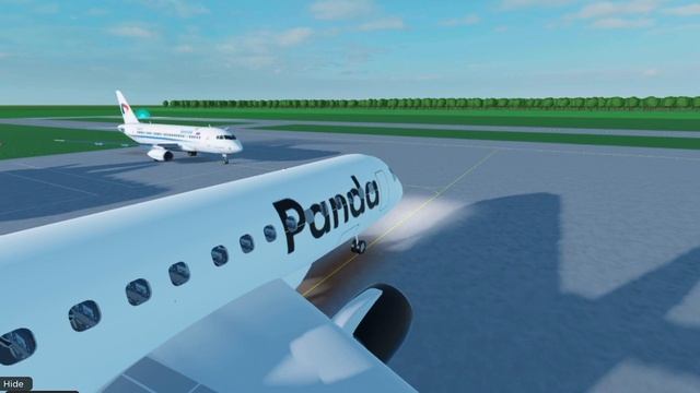 Panda airlines(бизнес класс) | Первый рейс из Домодедово! | Первый рейс на Embraer 175 | Roblox смотреть онлайн