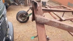 Механизм регулировки опорных колёс на самодельный культиватор к Трактору Мтз 80..