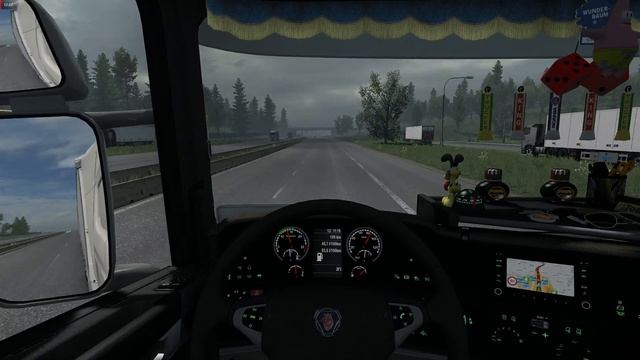 [ETS2] Euro Truck Simulator 2 1.34 - Beyond the Baltic Sea - Scania R RJL - Krone Mega Liner смотреть онлайн